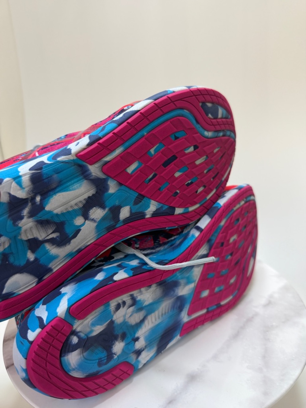 Asics Pink and Navy Graphic Running Shoes Women's NOOSA TRI 15 Shoe women 9.5 - Picture 7 of 10